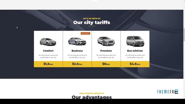 Triada - Taxi Cab Service Company WordPress Theme Cade Yamato смотреть онлайн