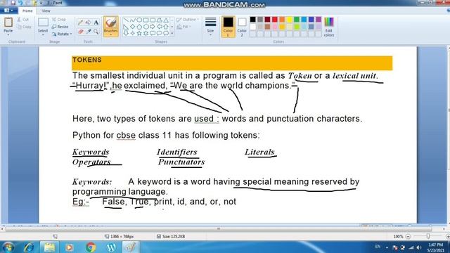 #tokens #keywords #identifiers Python Fundamentals | CBSE |Class- 11 | IP Tutorial | For Beginner смотреть онлайн