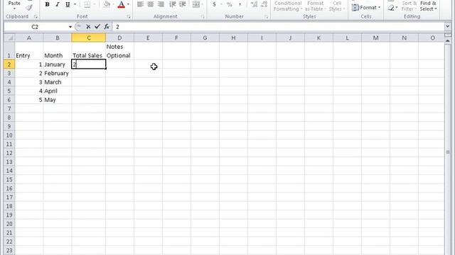 Microsoft Office Excel 2010 Enter and edit data in a worksheet смотреть онлайн