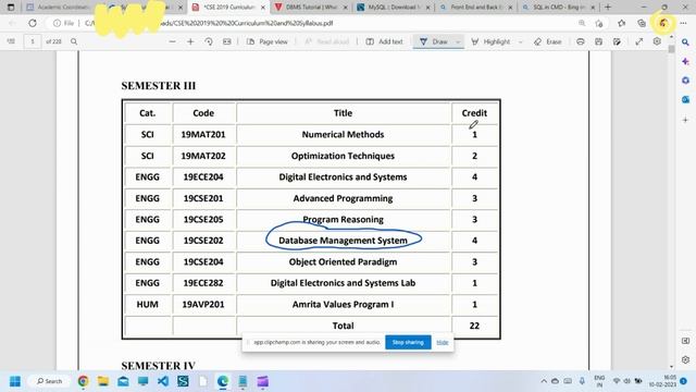 DBMS | HTML, SQL and pHp | 19CSE202 | AVV смотреть онлайн