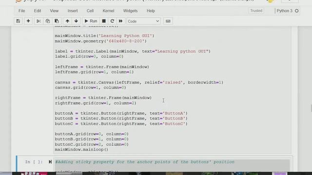 Complete Graphical User interface (tkinter) with python tutorial (The Grid Geometry Method) смотреть онлайн