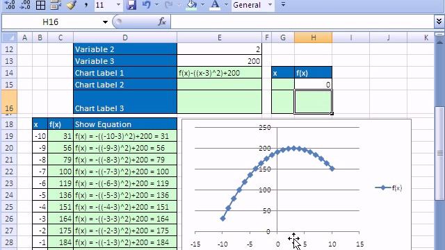 Excel Magic Trick # 263: Math Function of X & Dynamic Charts смотреть онлайн