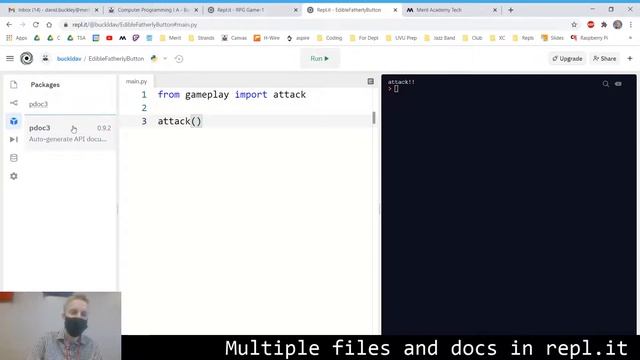 Multiple python files and documentation with pdoc3 смотреть онлайн