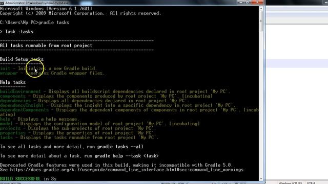 Gradle tutorial # 8 : Default gradle tasks ( Gradle tasks commands ) смотреть онлайн