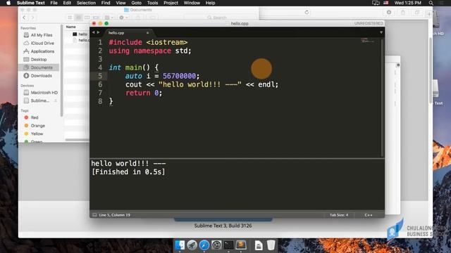 สอน C++: การติดตั้ง Sublime Text 3 และสร้าง build system สำหรับเขียน C++ บน macOS смотреть онлайн