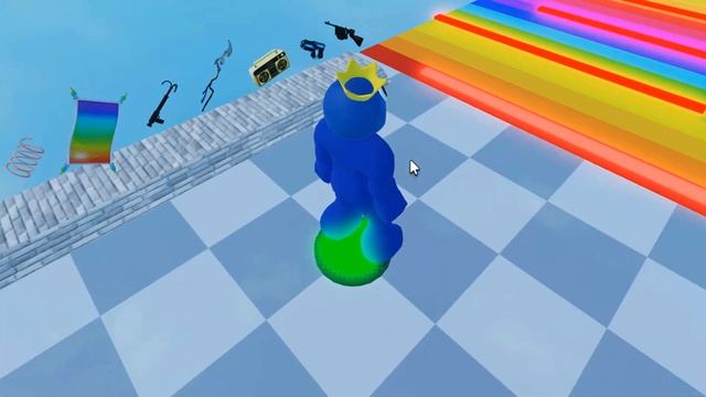 Паркур в радужных друзьях от Мирона Blue. Роблокс. Бобби паркур. Escape Rainbow Friends Obby смотреть онлайн