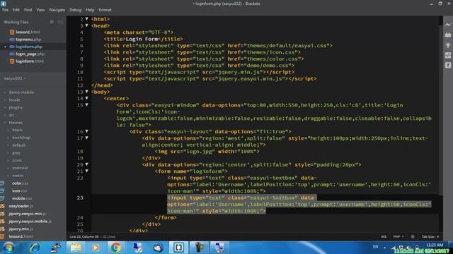 Easyui Create login from with php and mysql Part #01 смотреть онлайн