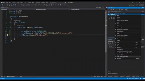 How to Convert HTML to PDF in C# .NET: Tutorial for IronPDF