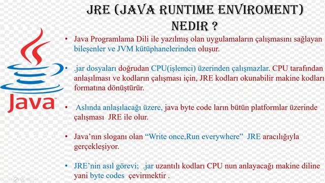 JAVA - 01 ( Java | JVM, JRE ve JDK kavramları ) смотреть онлайн