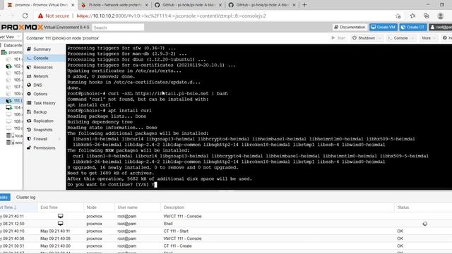 Installing Pi-hole on Proxmox смотреть онлайн