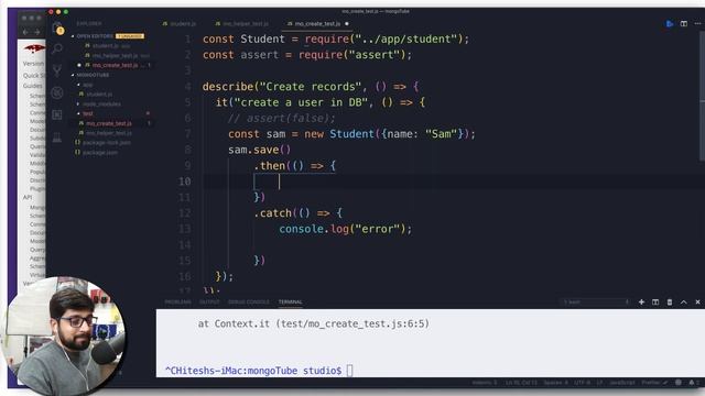 Your first create test using mocha смотреть онлайн