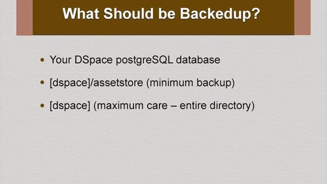 Backup & Export Import in DSpace смотреть онлайн
