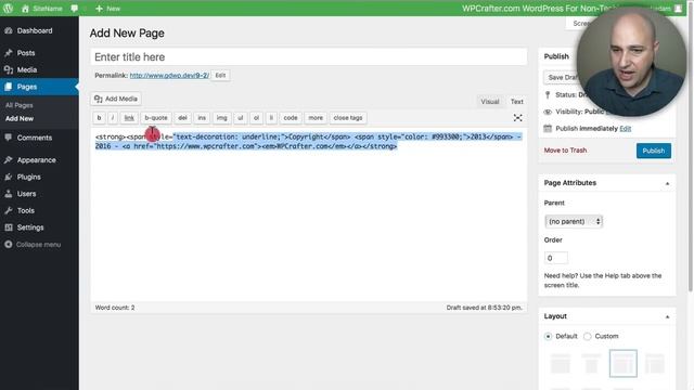 How To Change The Footer Copyright Credits On Any WordPress Theme смотреть онлайн