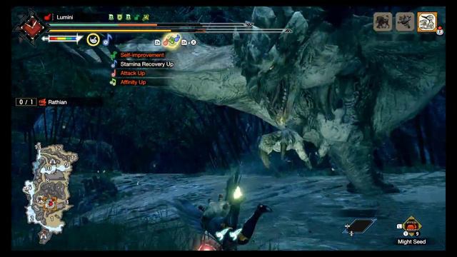 MHRise HR Rathian Naked HH w/Pokemon 9'07"43 |Charmed by a Queen| Twitch VOD смотреть онлайн