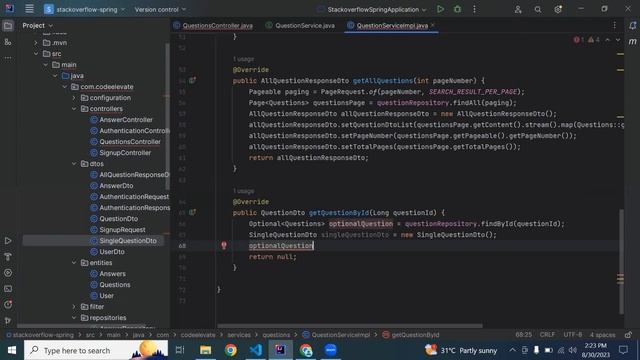 Stack Overflow Clone Spring Boot & Angular | Part 23 | Get Question By ID in Spring Boot | Get API смотреть онлайн