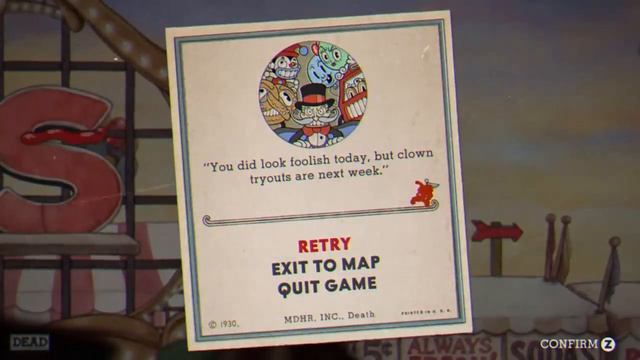 Cuphead - "Funfair Fever" Game Over Screen Version смотреть онлайн