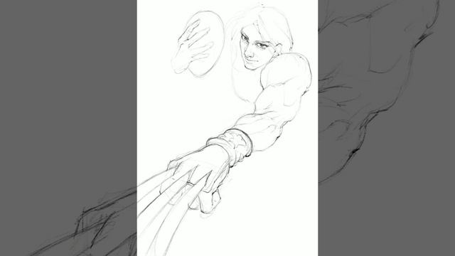 Balrog Vega Street Fighter Sketch on Ipad Pro by Iamzoof смотреть онлайн