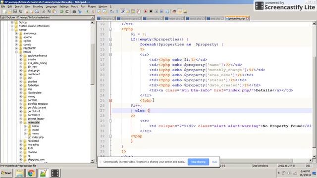 simple property management using object oriented PHP & mysql - Step 6 смотреть онлайн