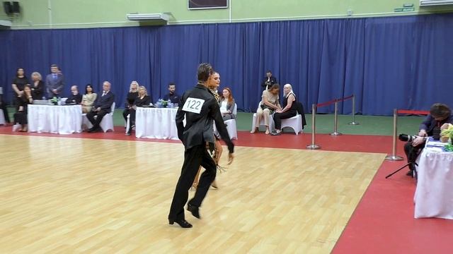 Самба / Карпиевич Константин и Рабеко Ксения - Чемпионат БФТ 2023 спортивные бальные танцы смотреть онлайн