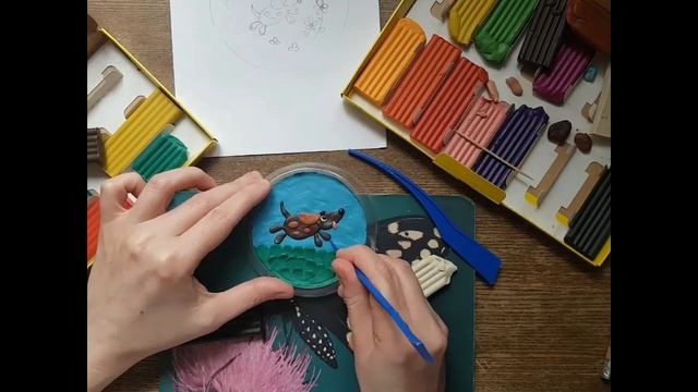 Мастер- класс для детей "Картина из пластилина Счастливая собака" смотреть онлайн