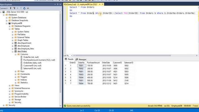 Question11 - SQL SERVER HOW TO DELETE DUPLICATE RECORDS FROM TABLE смотреть онлайн