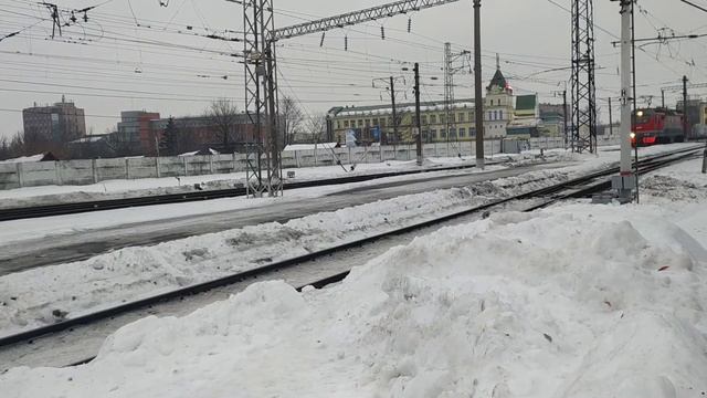 Манёвры электровоза ЭП2К-361 по ст. Рязань-2 смотреть онлайн