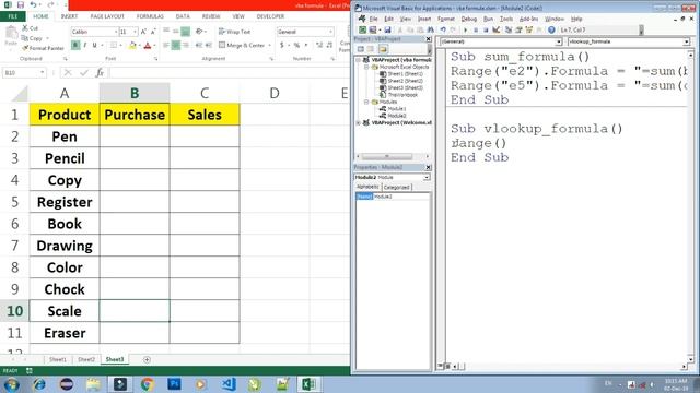 How to use formula in VBA Macro, How to use Vlookup in VBA Macro, How to use sum in VBA Macro смотреть онлайн