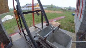 Монолитный арболит. Второй этаж. Обзор подъемника для арболита