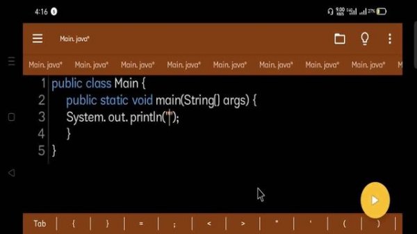 Escape sequences in java