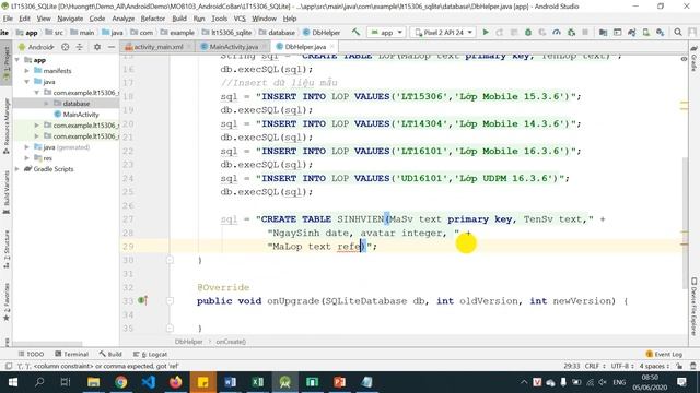 LT15306 Buoi9 SQLite P1 смотреть онлайн