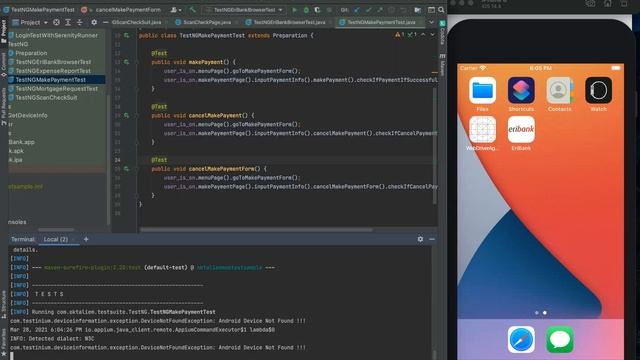 iOS app automated test with Appium + TestNG + Allure Report Framework Demo смотреть онлайн