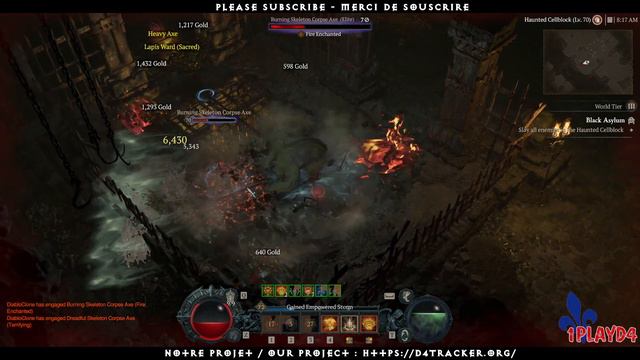 Diablo 4 - D4Tracker - Dungeon: Black Asylum (Aspect of Torment) смотреть онлайн