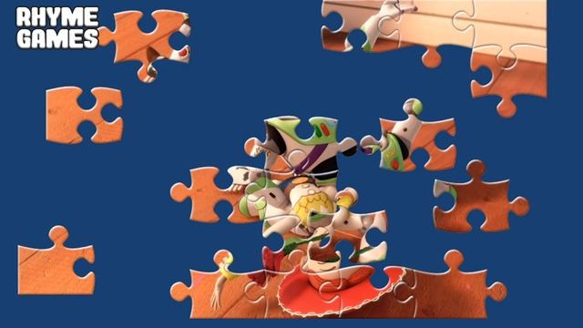 Toy Story 4 Jigsaw Puzzle Buzz Lightyear and Jessie - Disney Rhyme Games Daddy Finger Family смотреть онлайн