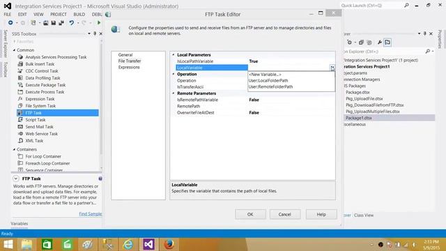 SSIS Tutorial Part 93- How to Download All the Files from FTP Server Folder to Local Folder смотреть онлайн