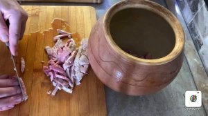 Щи в глиняном горшке