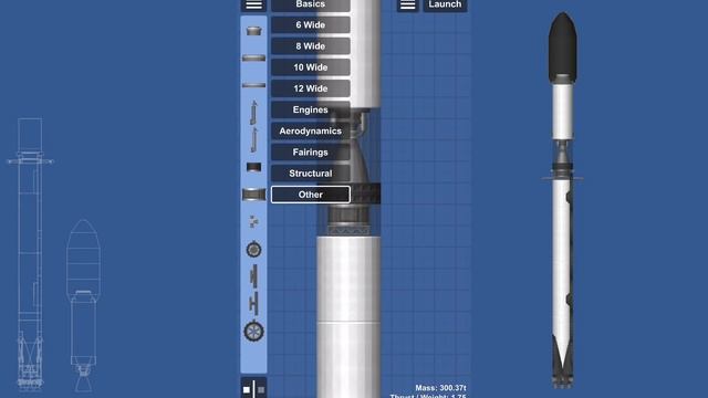 How to build the Falcon 9 rocket in SpaceFlight Simulator 1.5 | SFS | смотреть онлайн
