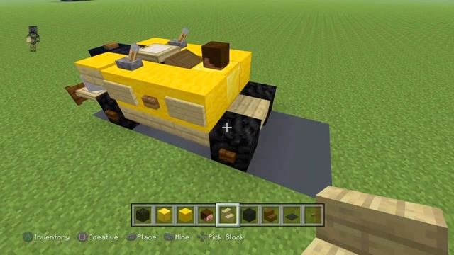 Minecraft Muscle Car- How To Build A 1969 Camaro SS Minecraft Car Tutorial смотреть онлайн