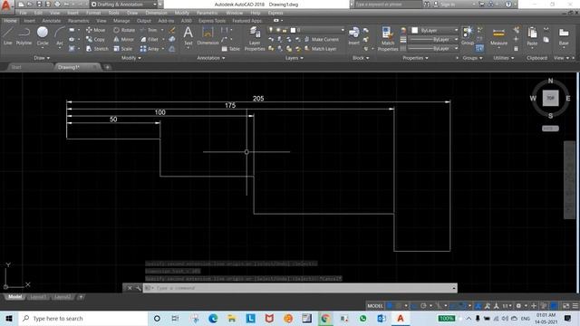 19 How to use Baseline & Continue command in Autocad смотреть онлайн