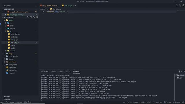 How to build a blog website in Django (Ajax Like Comment) | Part 10 Django Tutorial | Bangla смотреть онлайн