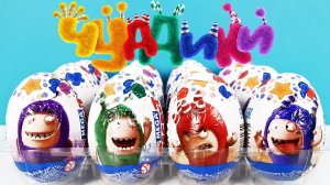 ЧУДДИКИ Mega Secret СЮРПРИЗЫ, новая серия ИГРУШКИ, мультик Oddbods Kinder Surprise eggs unboxing
