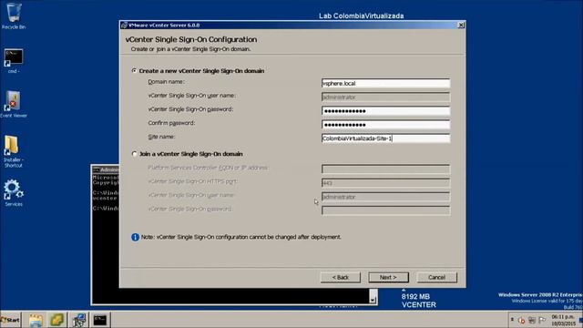 Instalación de vCenter Server System 6.0 en Windows (Para ambientes pequeños) смотреть онлайн