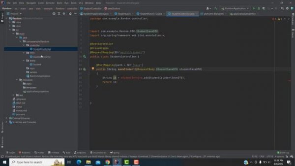 Random Number Generator in Spring Boot Application