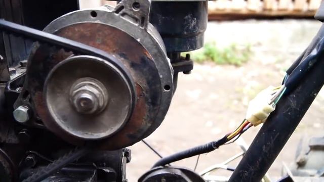 Установка нового генератора на Мототрактор DW 1120 смотреть онлайн