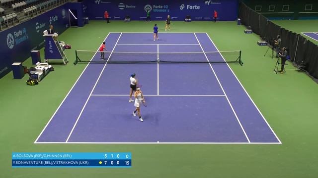 🎾Forte 60 Women’s - DBL: Bolsova (ESP) / Minnen (BEL) vs Bonaventure (BEL) / Strakhova (UKR) смотреть онлайн