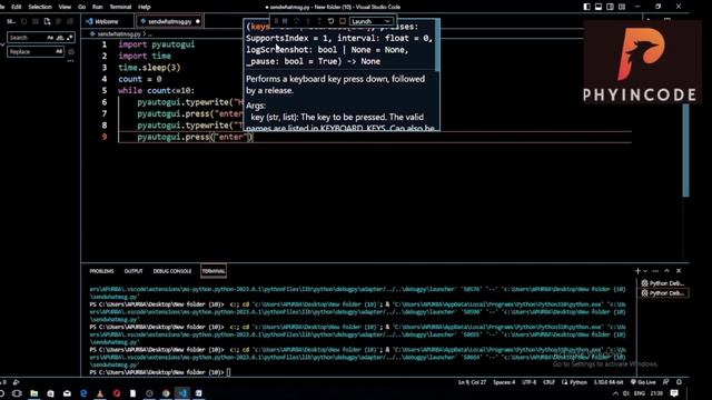 Sending automatic Unlimited message using Python || python is Fun ❤️ смотреть онлайн