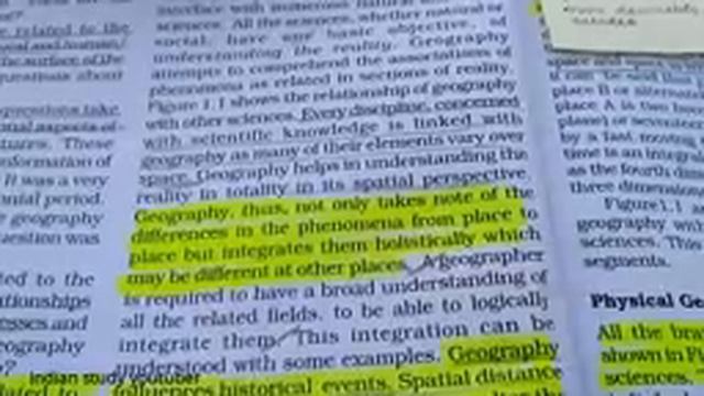 NCERT Class 11 Geography part 1 chapter 1: Geography as a discipline(Indian study youtuber) смотреть онлайн