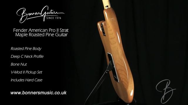 Fender American Pro II Strat Maple Roasted Pine Guitar смотреть онлайн