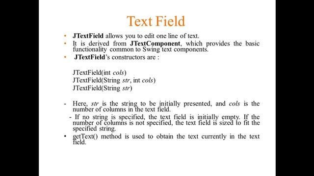 Swing -JLabel,JTextField смотреть онлайн
