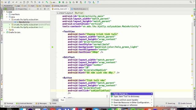 Android Programing: Xử lý sự kiện onclick XML trong Android смотреть онлайн
