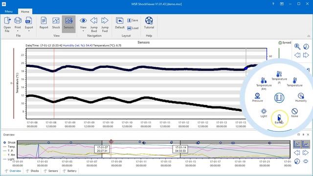 MSR ShockViewer first steps #4: The Sensors view смотреть онлайн